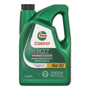 Aceite de motor sintético Castrol GTX High Mileage 5W-30, 5 cuartos