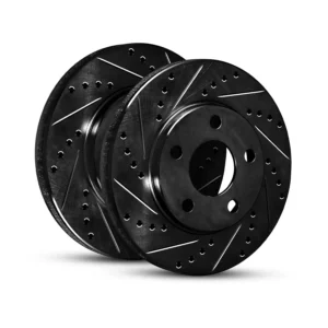 Kit de rotor de freno delantero R1 Concepts _Rotores de freno_ Disco de freno _Perforado y ranurado WHPN1-11006