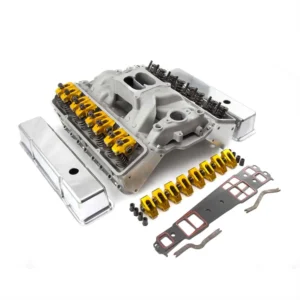 Speedmaster PCE435.1003 Compatible con Chevy SBC 350 Kit combinado de culata de cilindro hidráulico con bujía angular y extremo superior