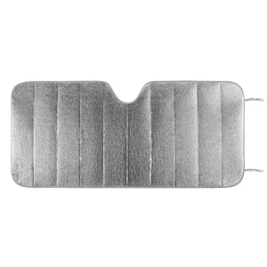 Parasol ligero de acordeón plateado para autoconducción (paquete de 1)